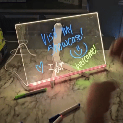 Tablero Magic® LED 3D + Base Trípode Ajustable / 7 Colores Luz Neón