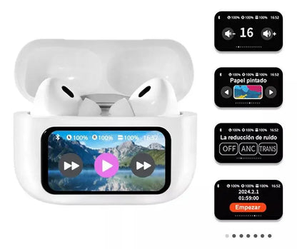 Air-Pods Pantalla Táctil Inteligente – Tecnología Avanzada Pantalla LED