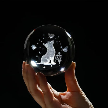 Lampara de Cristal Cat 3D®