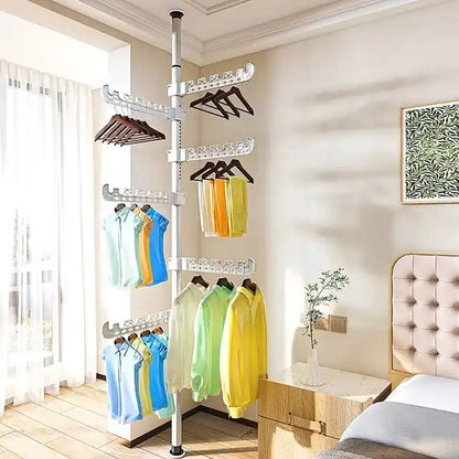 Tendedero de ropa vertical l Retráctil de piso a techo