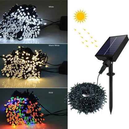Luces Navideñas con Panel Solar - Decora tu hogar esta navidad sin preocuparte por el recibo de energía